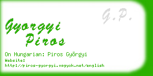 gyorgyi piros business card