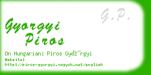 gyorgyi piros business card